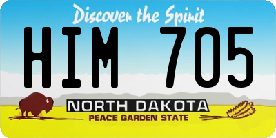 ND license plate HIM705