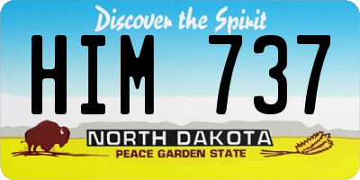 ND license plate HIM737