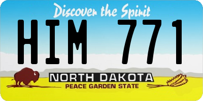 ND license plate HIM771