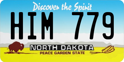 ND license plate HIM779