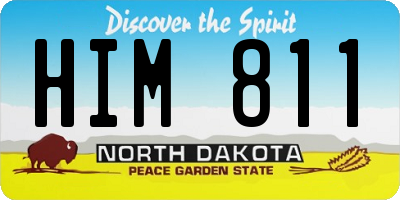 ND license plate HIM811