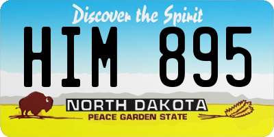 ND license plate HIM895