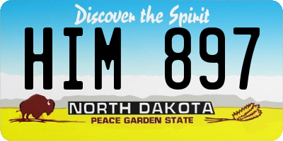 ND license plate HIM897
