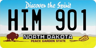 ND license plate HIM901
