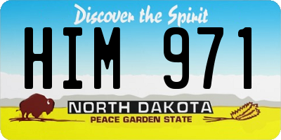ND license plate HIM971