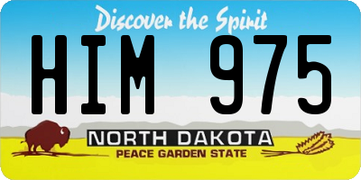 ND license plate HIM975