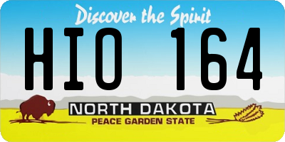 ND license plate HIO164