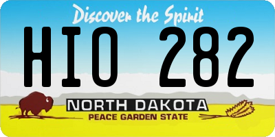 ND license plate HIO282