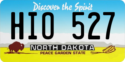 ND license plate HIO527