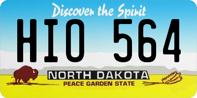 ND license plate HIO564