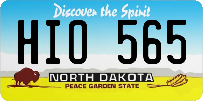 ND license plate HIO565