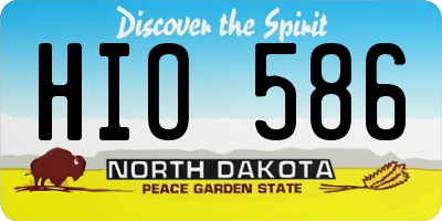 ND license plate HIO586
