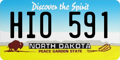 ND license plate HIO591