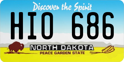 ND license plate HIO686