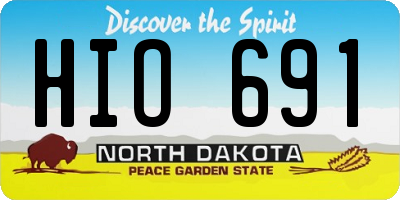 ND license plate HIO691