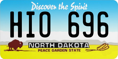 ND license plate HIO696