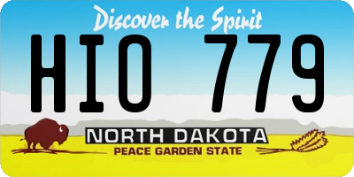 ND license plate HIO779
