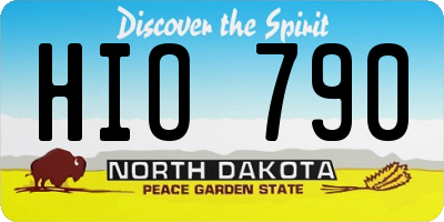ND license plate HIO790