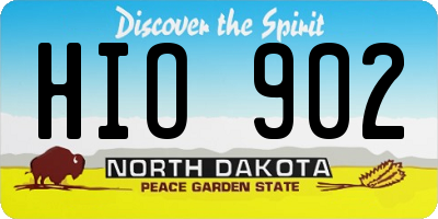 ND license plate HIO902