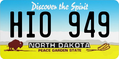 ND license plate HIO949