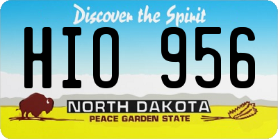 ND license plate HIO956