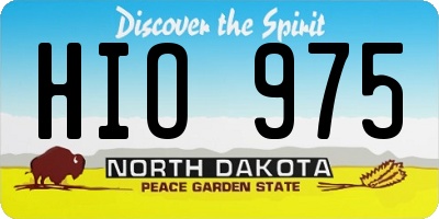 ND license plate HIO975