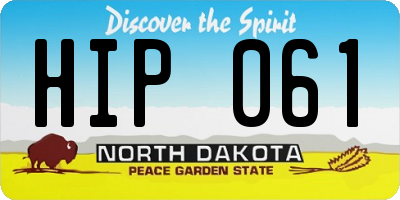 ND license plate HIP061