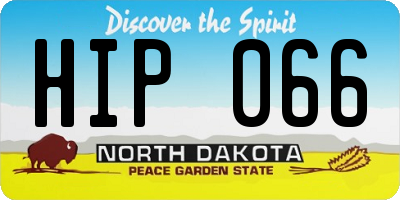 ND license plate HIP066