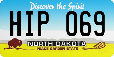 ND license plate HIP069