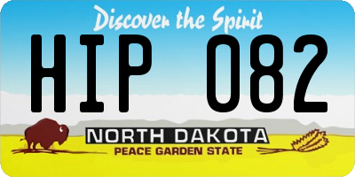 ND license plate HIP082