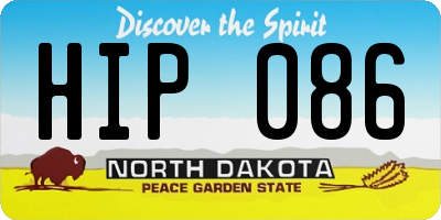ND license plate HIP086
