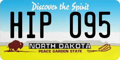 ND license plate HIP095