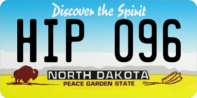 ND license plate HIP096