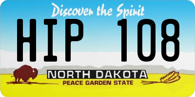 ND license plate HIP108