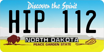 ND license plate HIP112
