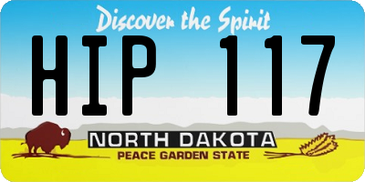 ND license plate HIP117