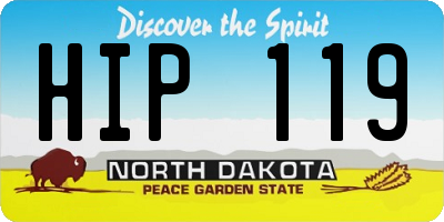 ND license plate HIP119