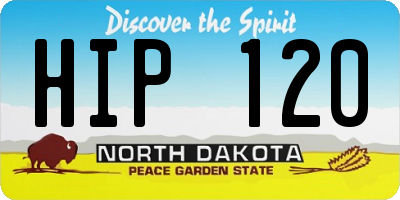 ND license plate HIP120