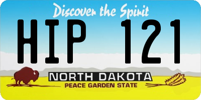 ND license plate HIP121