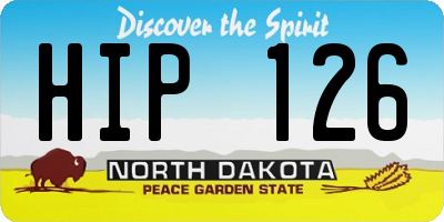 ND license plate HIP126