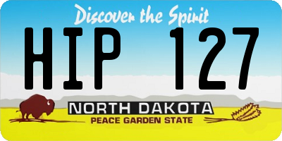 ND license plate HIP127