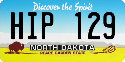 ND license plate HIP129