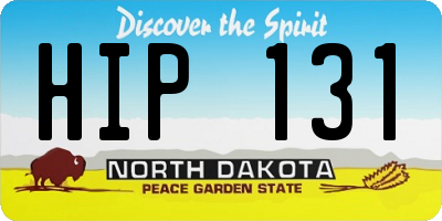 ND license plate HIP131
