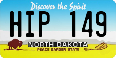 ND license plate HIP149