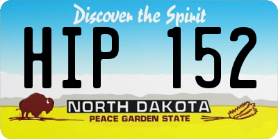 ND license plate HIP152