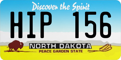 ND license plate HIP156
