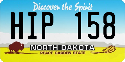 ND license plate HIP158