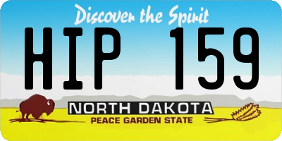 ND license plate HIP159