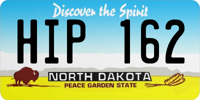 ND license plate HIP162