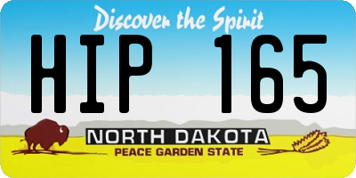 ND license plate HIP165